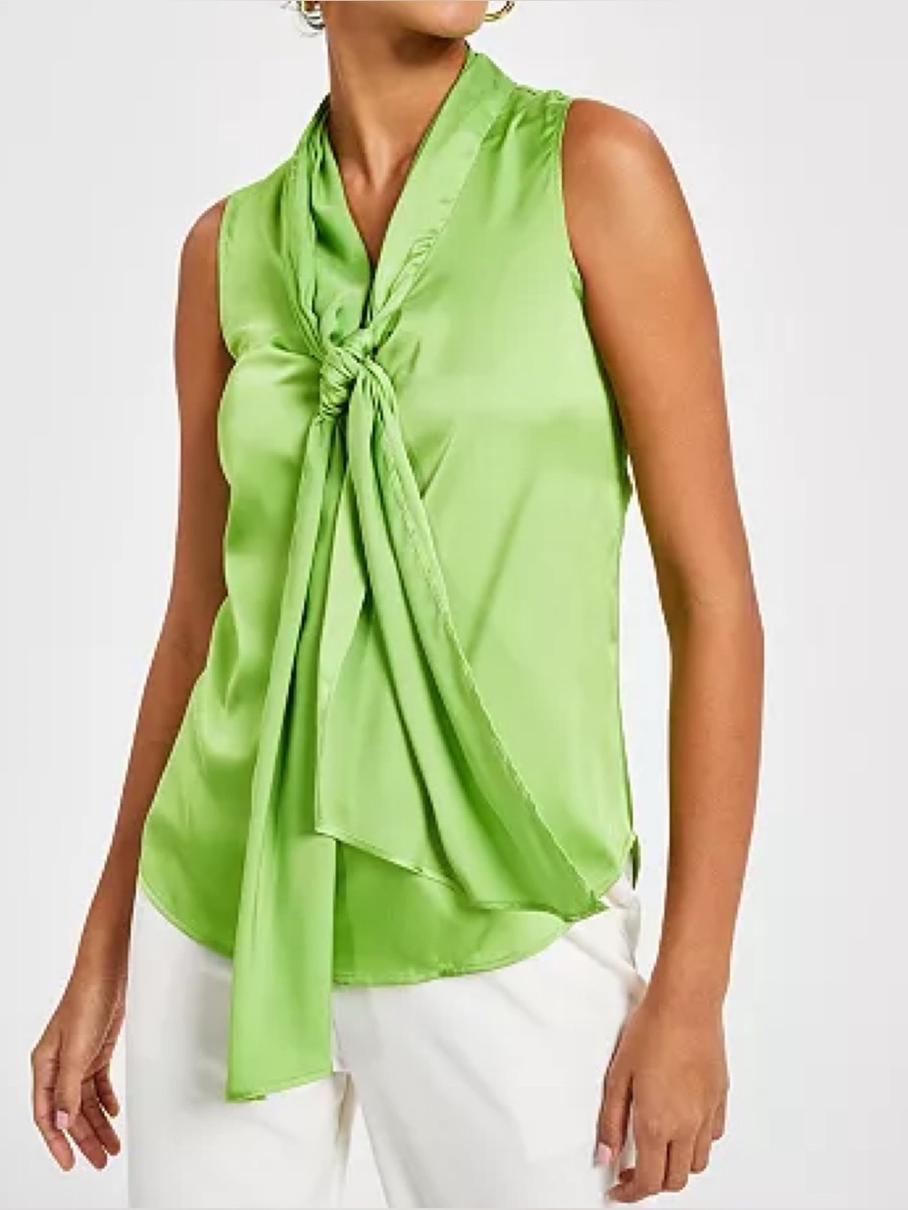 NWT! Bar III Tie Front Top